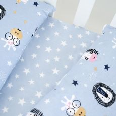 Змінна постіль 3 ел Twins Zoo 3022-TZ-04, blue, блакитний